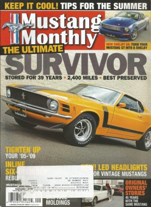 MUSTANG MONTHLY 2009 SEPT - '64 ORIGINAL OWNERS, 2400 MILE '70 BOSS